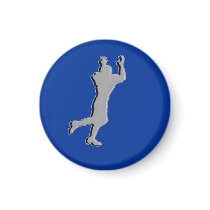 Football Chess TAG Receiver (Rook) - Blue-L Magnet