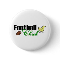 Football Chick buttons by worldsfair Football Chick buttons