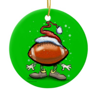 Football Christmas Ornament