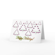 Football Christmas Tree Farm Card