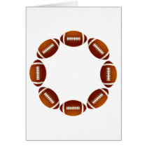 FOOTBALL CIRCLE DESIGN cards by dgpaulart FOOTBALL CIRCLE DESIGN cards