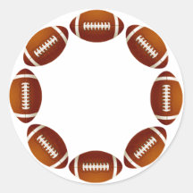 FOOTBALL CIRCLE DESIGN STICKER