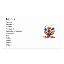 Football Clown Business Card Template