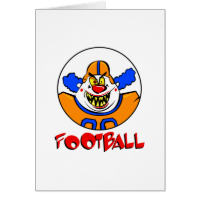 Football Clown Cards