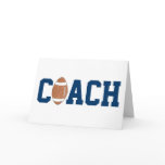 Football coach thank you card