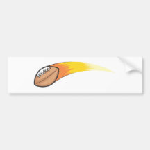 Football Comet Bumper Sticker