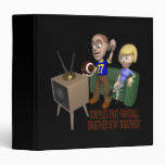 Football Couple 3 Ring Binders