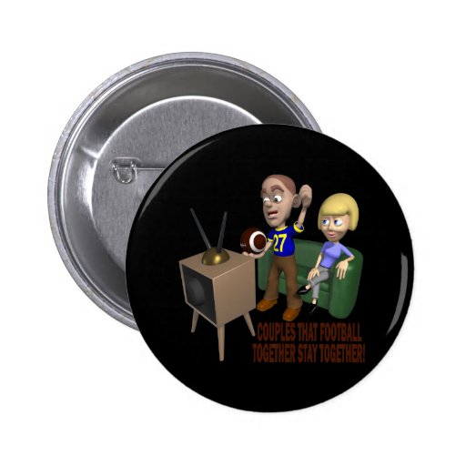 Football Couple Button
