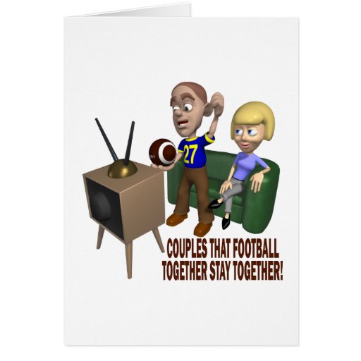 Football Couple Card