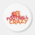 football crazy refrigerator magnet