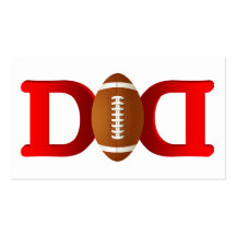 Football Dad Business Card Template