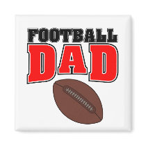 Football Dad Magnet by screwballgraphics Football Dad Magnet