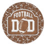 Football Dad Round Stickers