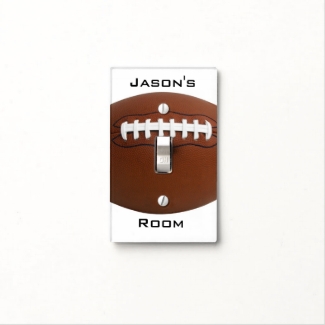 Football Design Light Switch Cover