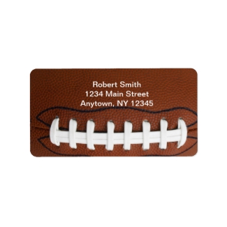 Football Design Return Address Labels