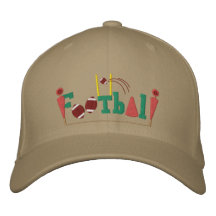 Football Embroidered Baseball Cap