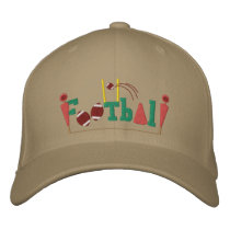 Football embroidered hats by Embroidery4U Football embroidered hats