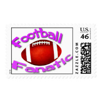 Football Fanatic girl postage