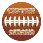 FOOTBALL FANATIC ROUND STICKERS