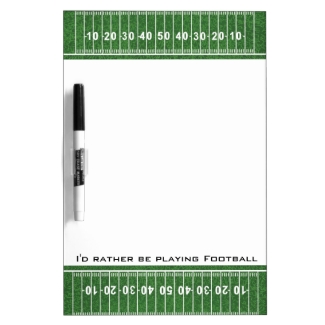 Football Field Design Dry Erase Board