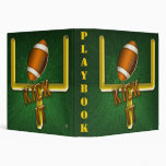 Football Field Goal Kick It Playbook Binder