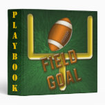 Football Field Goal Playbook Binder