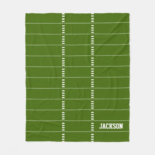 Football Field Kids Fleece Blanket Zazzle