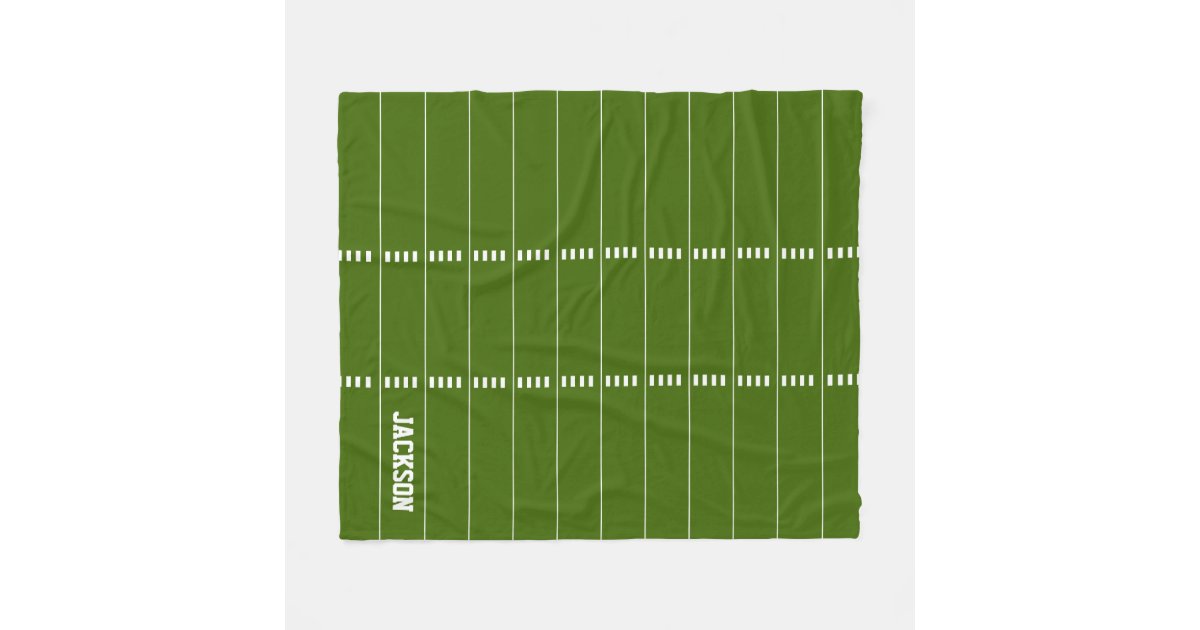 Football Field Kids Fleece Blanket Zazzle