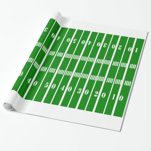 Football Field Wrapping Paper Zazzle