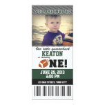 Football First Birthday Invite