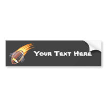 Football Flame Bumper Stickers