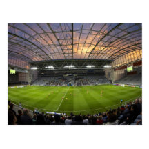 Football game, Forsyth Barr Stadium, Dunedin Post Card
