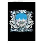 Football Game Light Blue Card