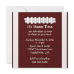 Football Game Time Invitation