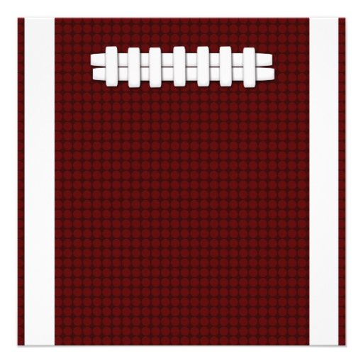 Football Game Time Invitation