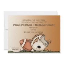 Football Gear - Party Invitation
