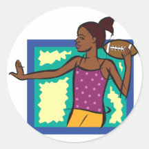 football girl sticker