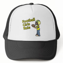 Football girls rule! hats by shopaholicchick Football girls rule! hats