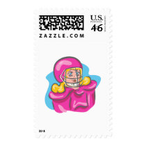 Football girls rule! postage stamp