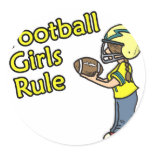 Football girls rule! stickers