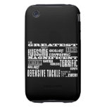 Football : Greatest Defensive Tackle Tough iPhone 3 Covers