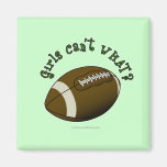 Football - Green Text Refrigerator Magnets