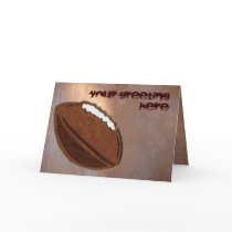 Football Greeting Card by Customizables Football Greeting Card
