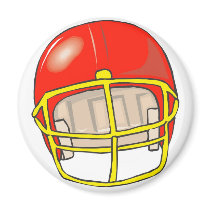 Football helmet logos magnets