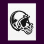 Football helmet logos post cards