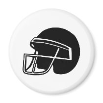 Football - Helmet magnets by Thinkdifferent Football - Helmet magnets