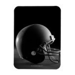 Football helmet rectangular magnet