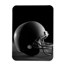 Football helmet rectangular magnet