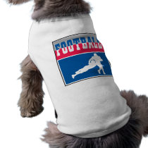football icon graphic dog t-shirt