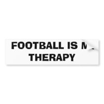 Football is My Therapy Bumper Stickers